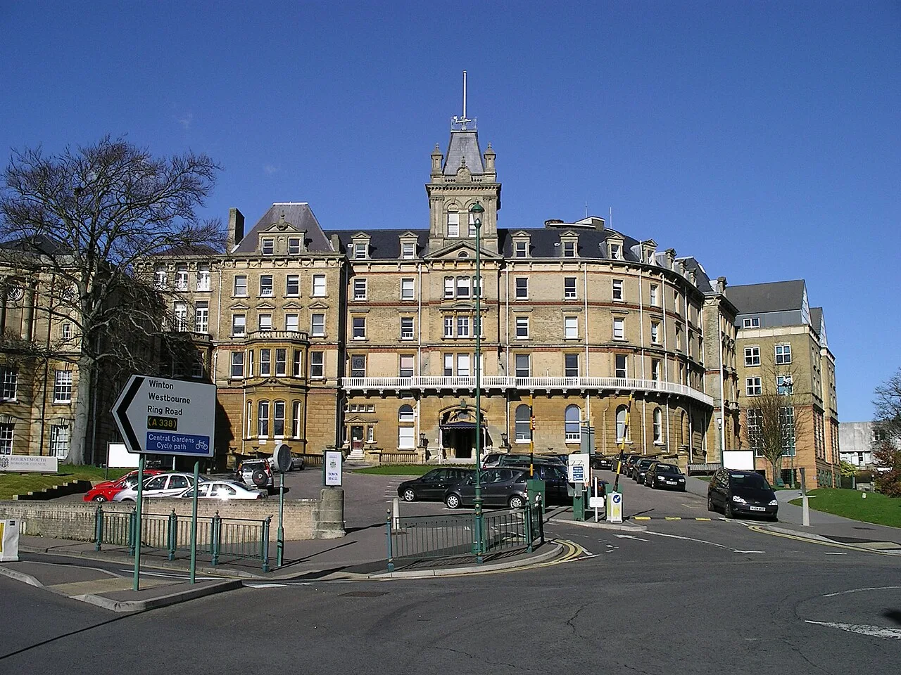 Bournemouth Town Hall on Bourne Avenue, headquarters of BCP Council