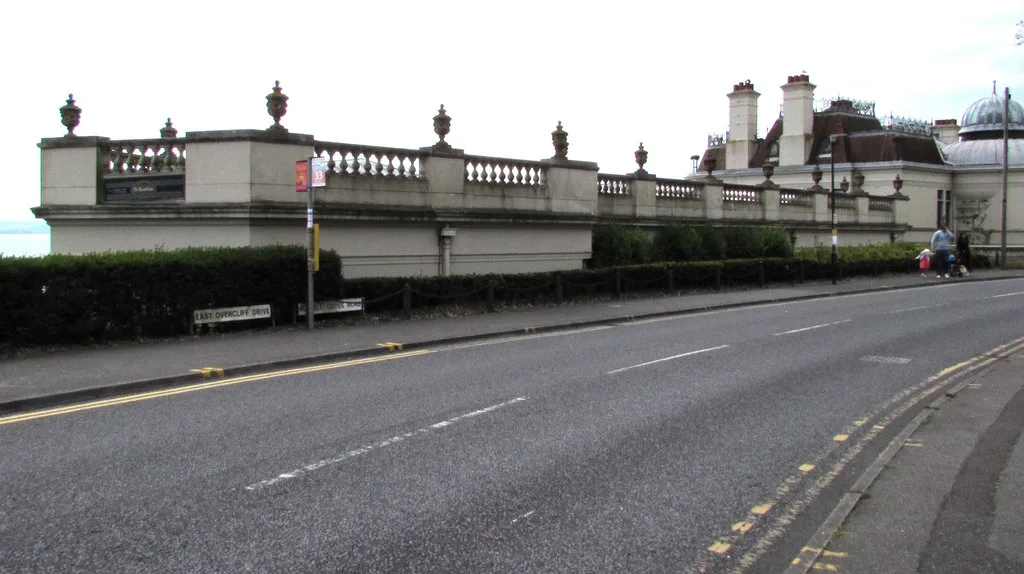 East Overcliff Drive in Bournemouth, by the Russell-Cotes museum. Tickets issued on this road in August fell 72 per cent during last year's higher-charge trial